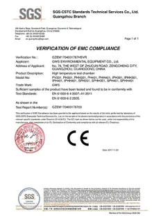 Cámara de alta temperatura 380 V - Certificación EMC