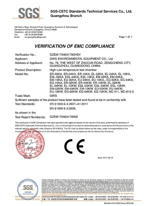 EK (380 V MC) – Certificación EMC