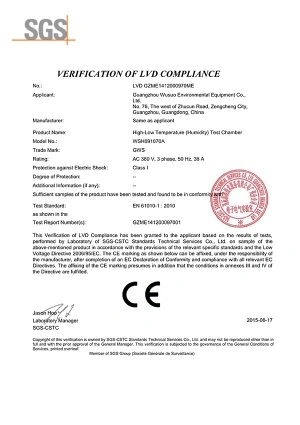WSH091071A - Certificación LVD