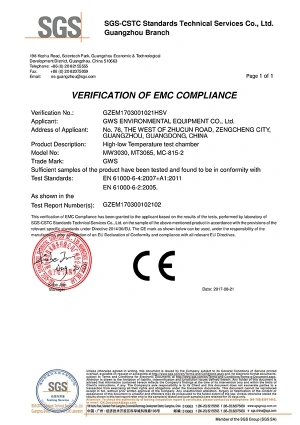 Mini (220 V MC) – Certificación EMC