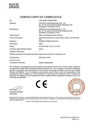 Mini (220 V MC) – Certificación LVD